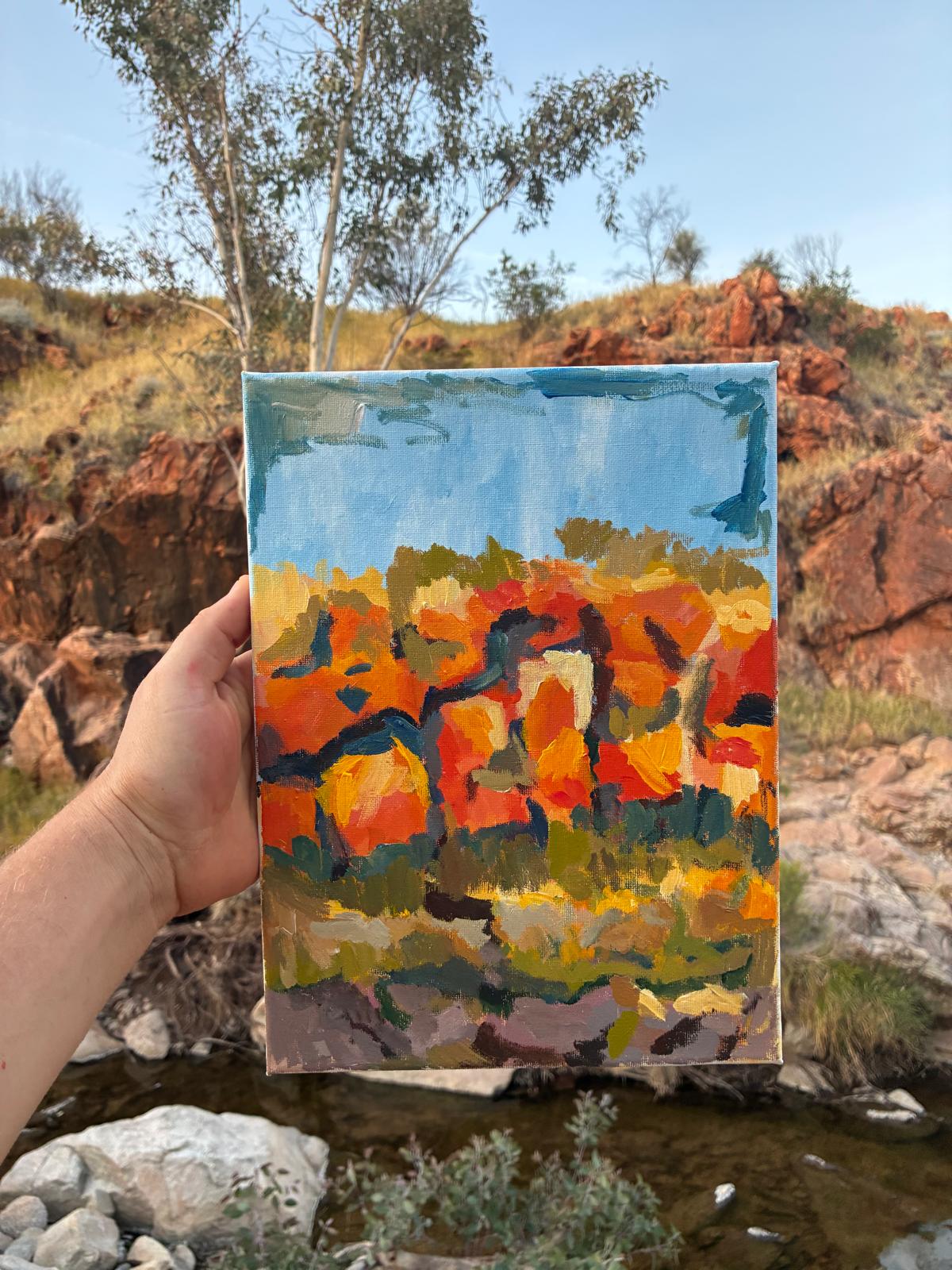 Desert rock painting